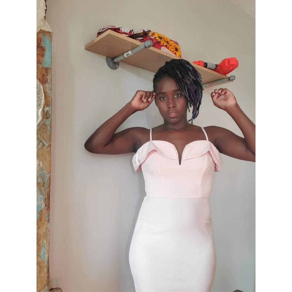 B Smart Powder Pink Cocktail Dress NWOT